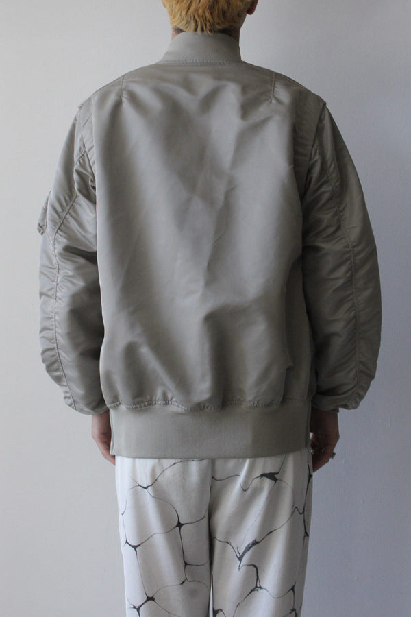 DETACHABLE SLEEVE MA-1 / LIGHT GRAY [50%OFF]