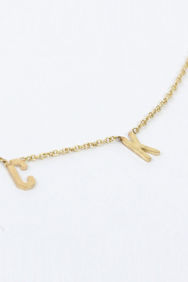 INITIAL NECKLACE "STOCK"EXCLUSIVE MODEL / 14K YELLOW GOLD [20%OFF]