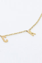 Load image into Gallery viewer, INITIAL NECKLACE &quot;STOCK&quot;EXCLUSIVE MODEL / 14K YELLOW GOLD [20%OFF]