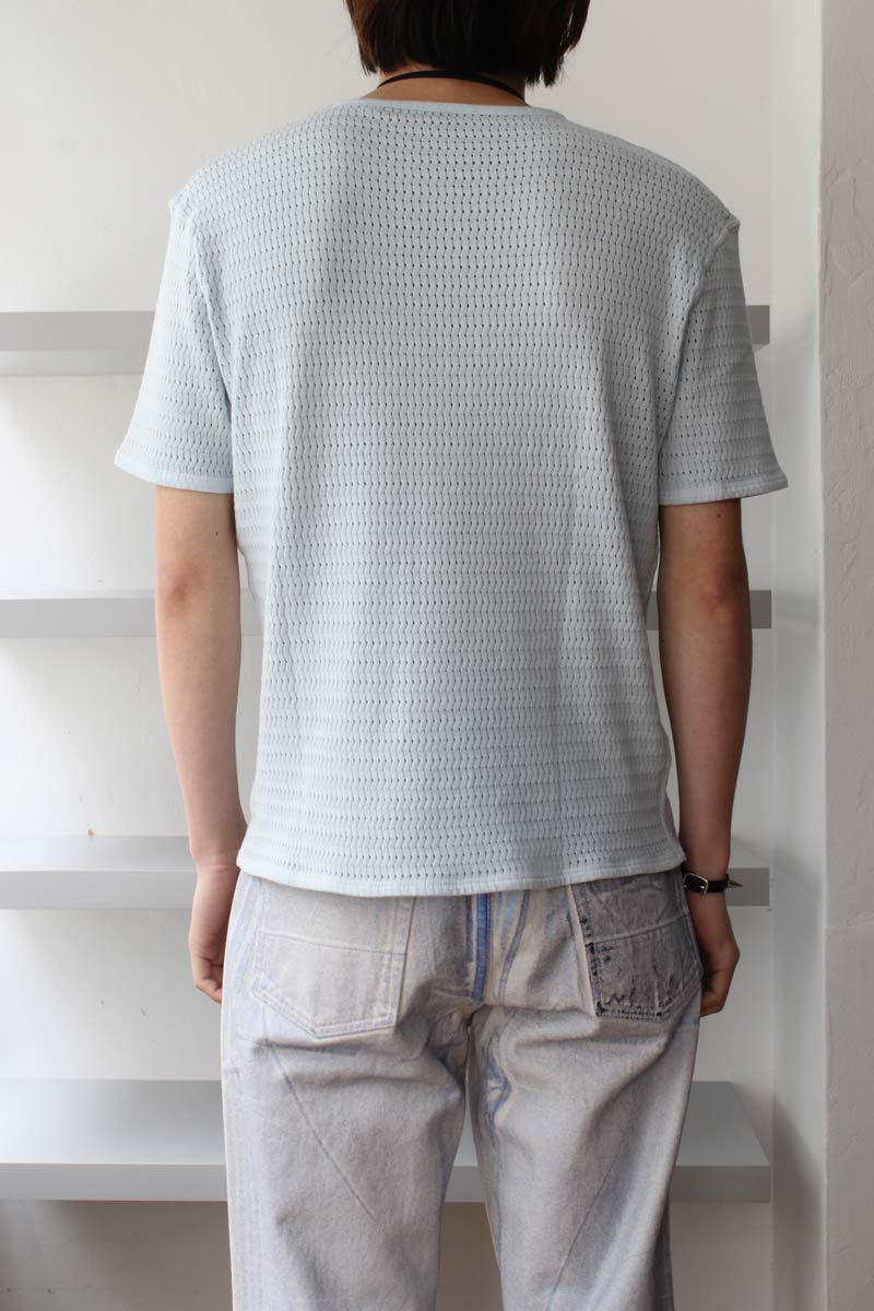 TANKER T-SHIRT / SONIC BLUE SPORT CROCHET [30%OFF]