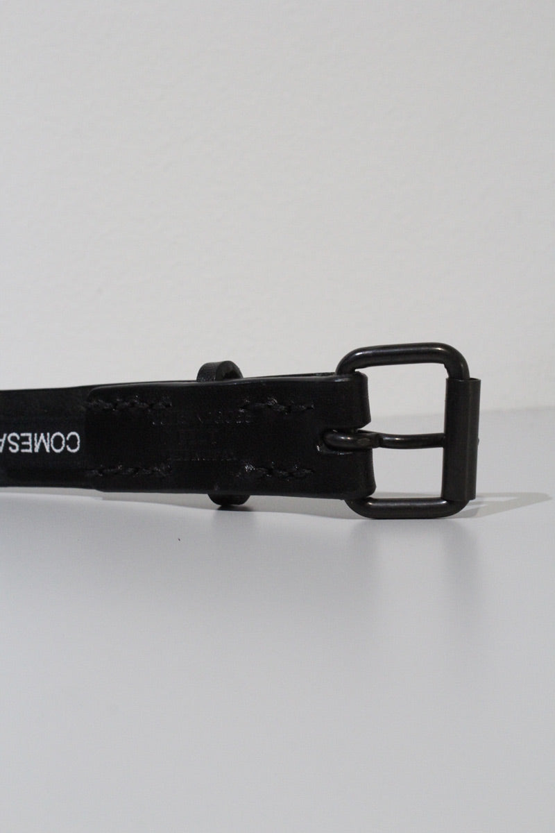 COMES LEATHER BELT / BLACK/BLACK