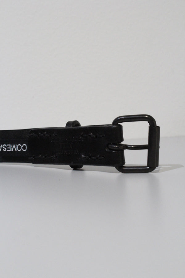 COMES LEATHER BELT / BLACK/BLACK