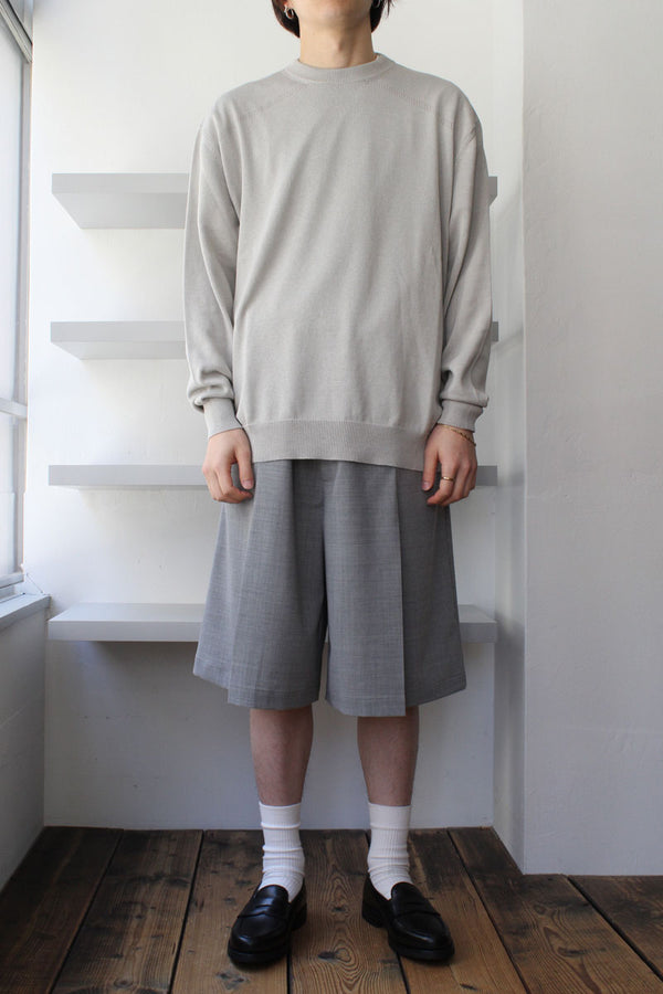 SILK FRETWORK SWEATER / MURMUR [50%OFF]