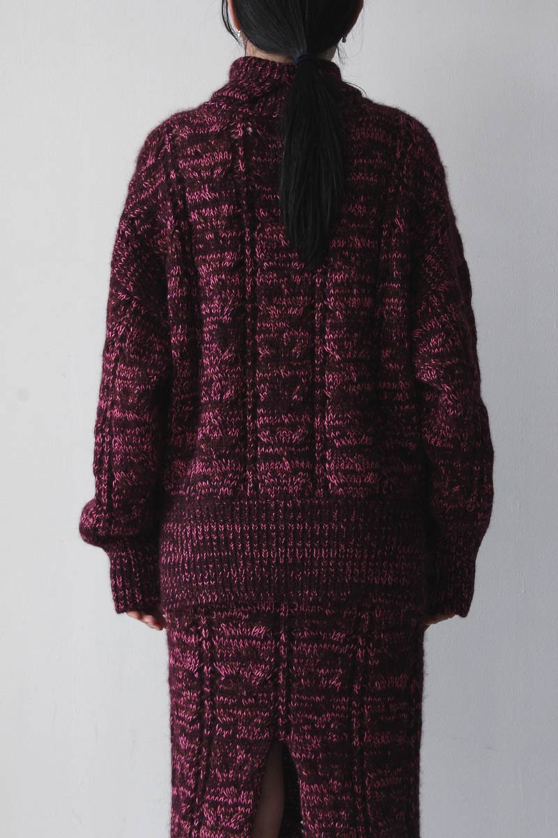 SOLA TURTLENECK / BURGUNDY [70% OFF]