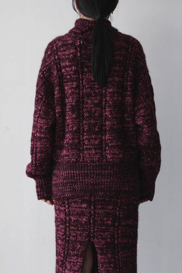 SOLA TURTLENECK / BURGUNDY [70%OFF]