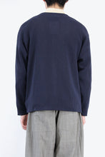 Load image into Gallery viewer, HANJI PAPER RELAXED CARDIGAN / NAVY [80%OFF]