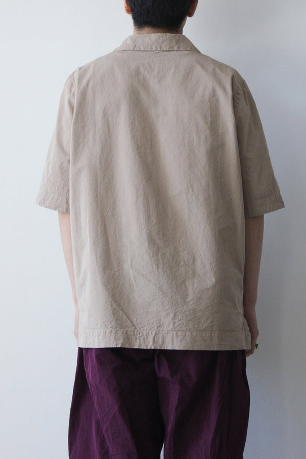 BOWLING SHIRT - PAPER COT / BEIGE [50%OFF]