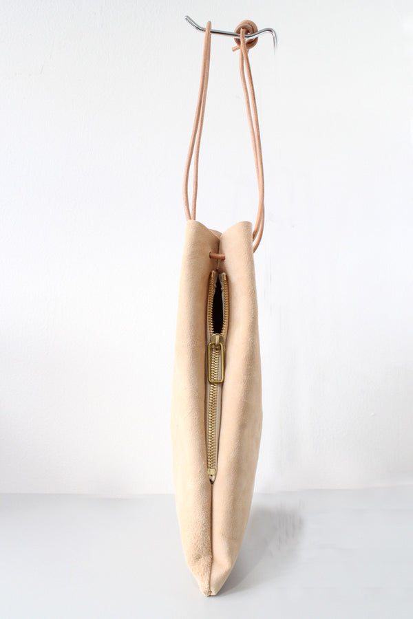 CALF DRAWSTRING BAG 2ND(M) / NATURAL