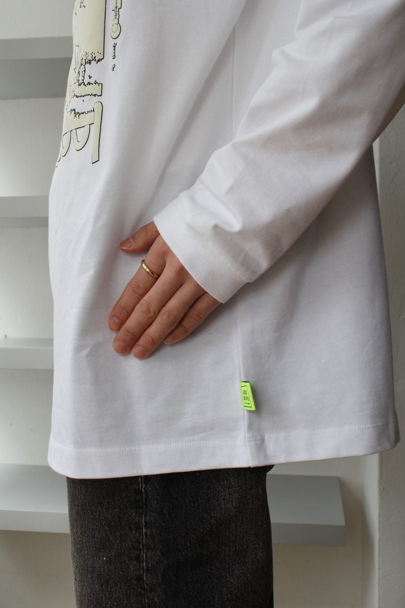 RYUSUKE EDA - "GOODLIFE" L/S TEE / WHITE [60% OFF]
