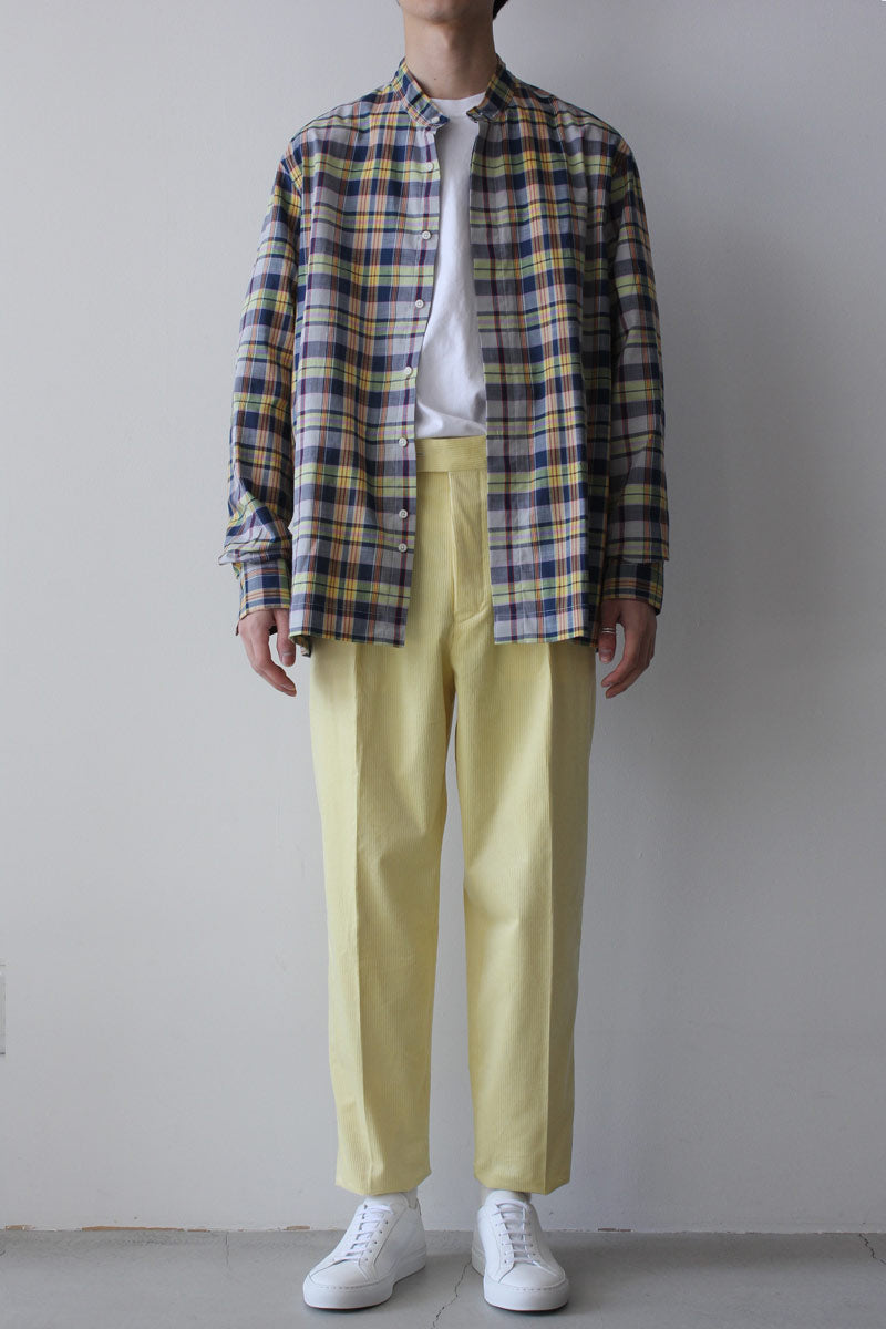 FRENCH CORDUROY ONE TUCK / YELLOW [가나자와점]