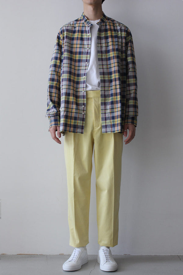 FRENCH CORDUROY ONE TUCK / YELLOW [金沢店]