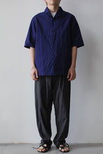 Load image into Gallery viewer, VERGER BIS BOWLING SHIRT - PAPER COTTON / INDIGO [20%OFF]