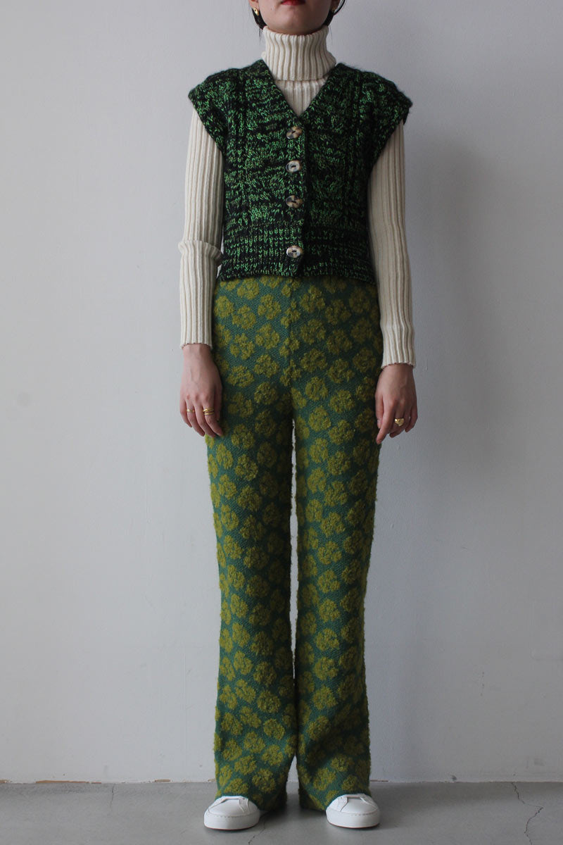 SOLA VEST / GREEN - BLACK [70%OFF]