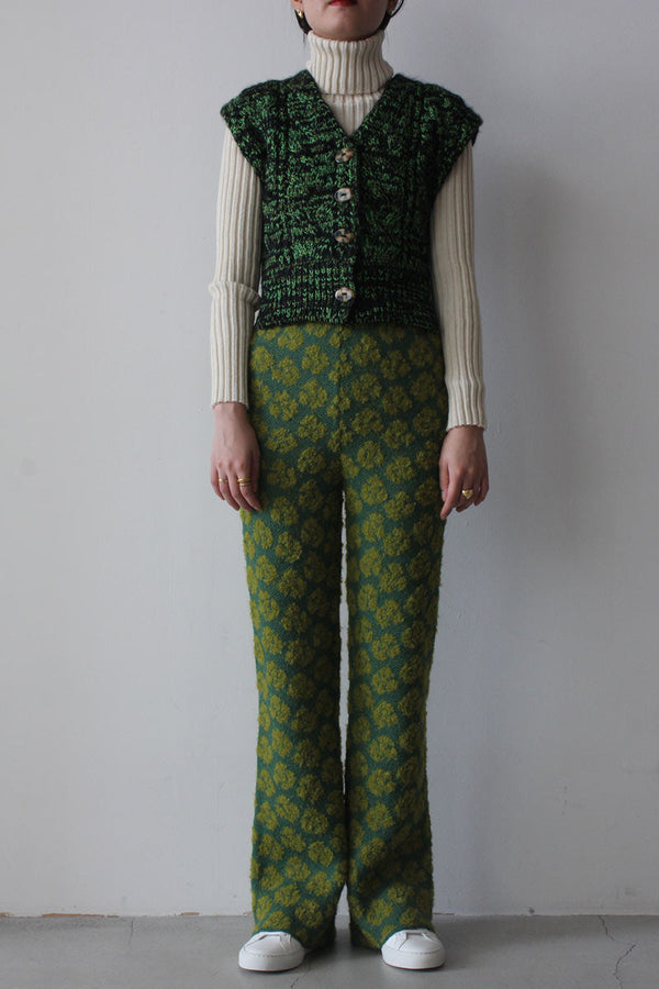 SOLA VEST / GREEN - BLACK [70%OFF]