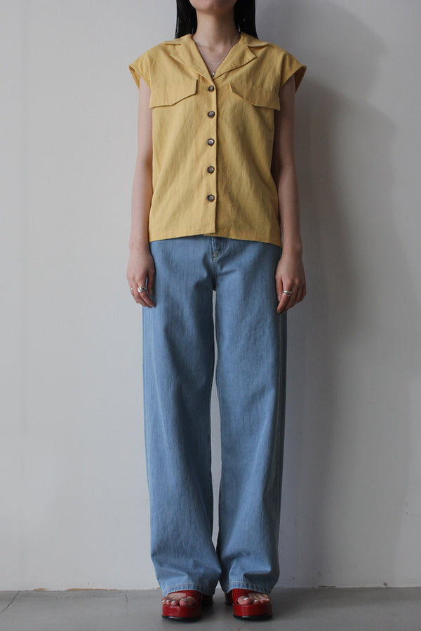 DIGNA SAFARI SHIRT / YELLOW [40%OFF]