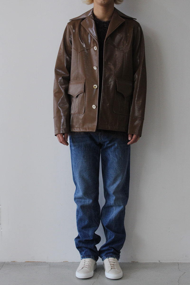 STRAIGHT CUT JEANS / BLUE CREASE [50%OFF]