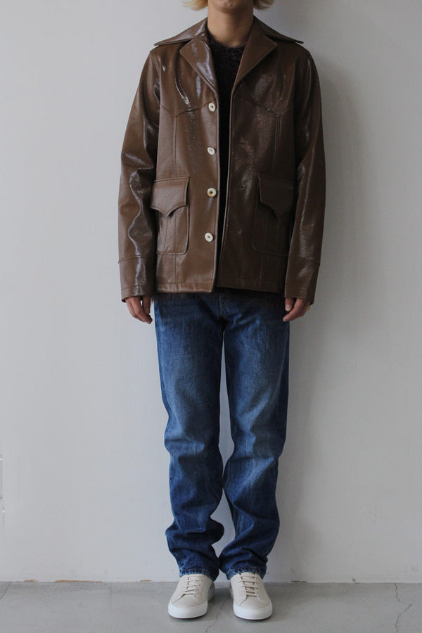 STRAIGHT CUT JEANS / BLUE CREASE [50%OFF]