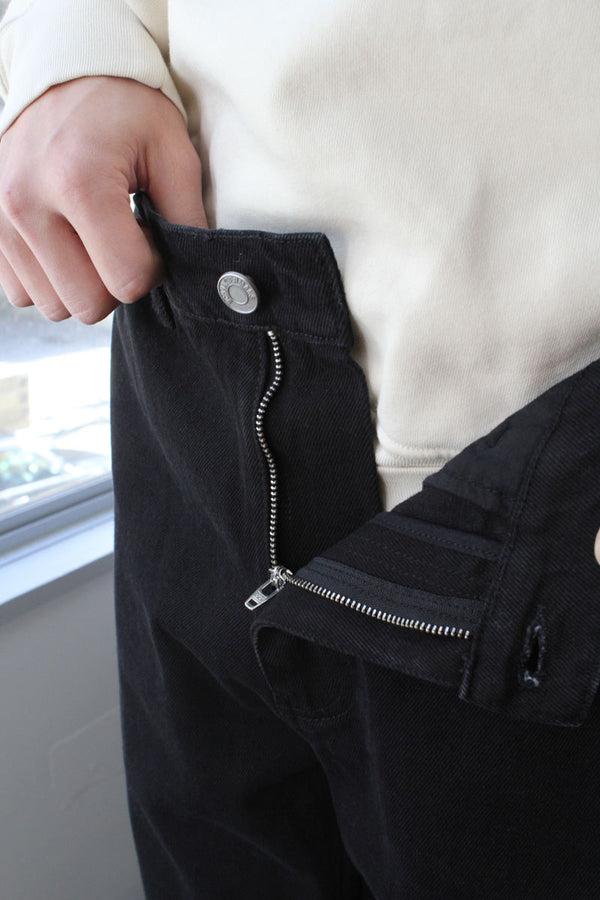 TROUSERS ALEF DENIM / INDIGO BLACK [70%OFF]