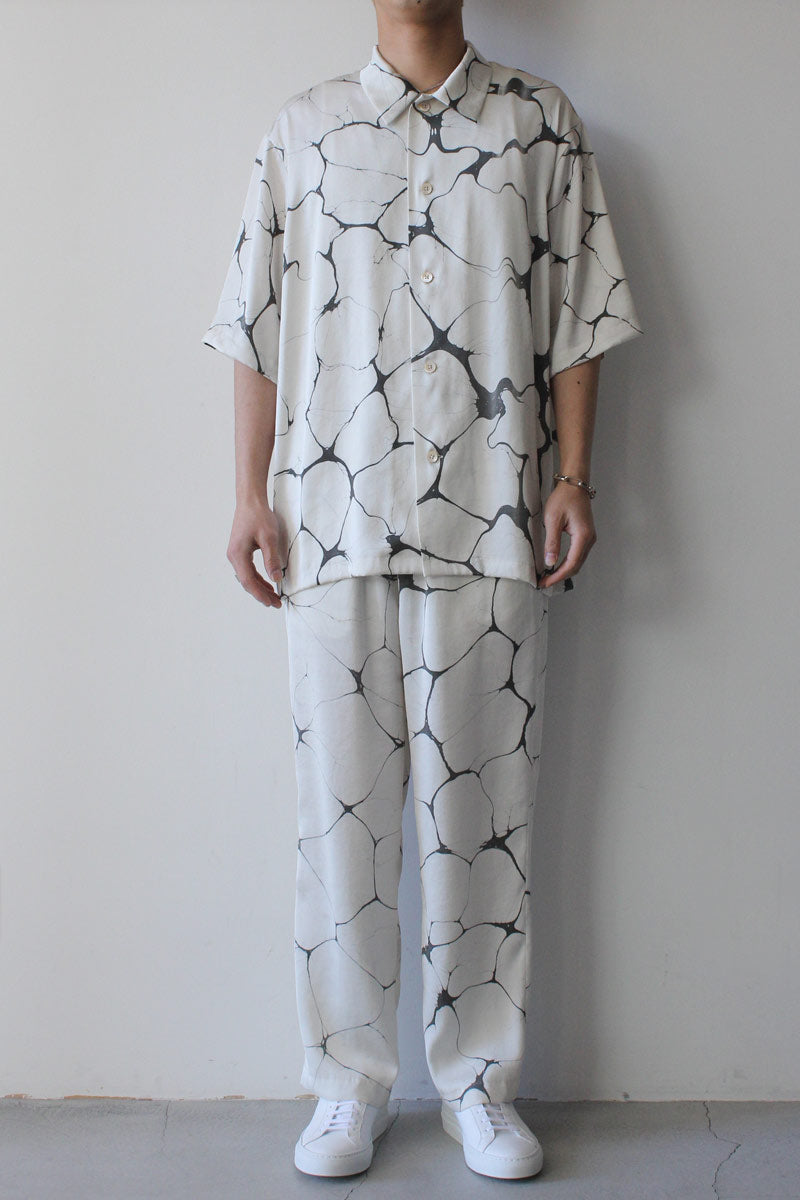 SUMI-NAGASHI-ZOME OVER SHIRT / OFF WHITE [20%OFF]