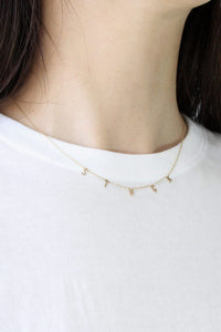 INITIAL NECKLACE "STOCK"EXCLUSIVE MODEL / 14K YELLOW GOLD [20%OFF]