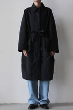 Load image into Gallery viewer, VIRGINIA SHORT THIN TRENCH COAT / BLACK