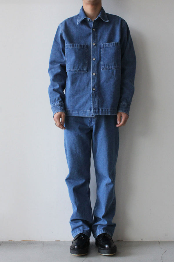OVERSHIRT WORKWEAR DENIM / WASHED BLUE [30%OFF] 