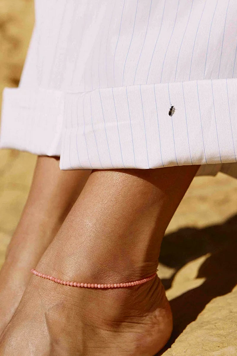 WAVE ANKLET / SEASHELL PINK [50% OFF]