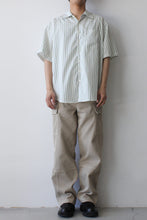 Load image into Gallery viewer, OVERSIZED SS STRIPE SHIRT / WHITE,GREEN AND PINK [20%OFF]