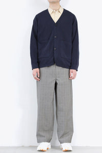 HANJI PAPER RELAXED CARDIGAN / NAVY [80%OFF]