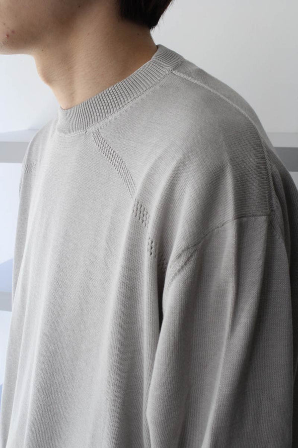 SILK FRETWORK SWEATER / MURMUR [50%OFF]