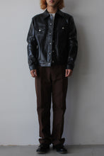 Load image into Gallery viewer, BLUE JACKET / BLACK LEATHER