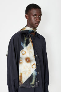 LONG SILK SCARF / GUST FLOWER PRINT [20%OFF]