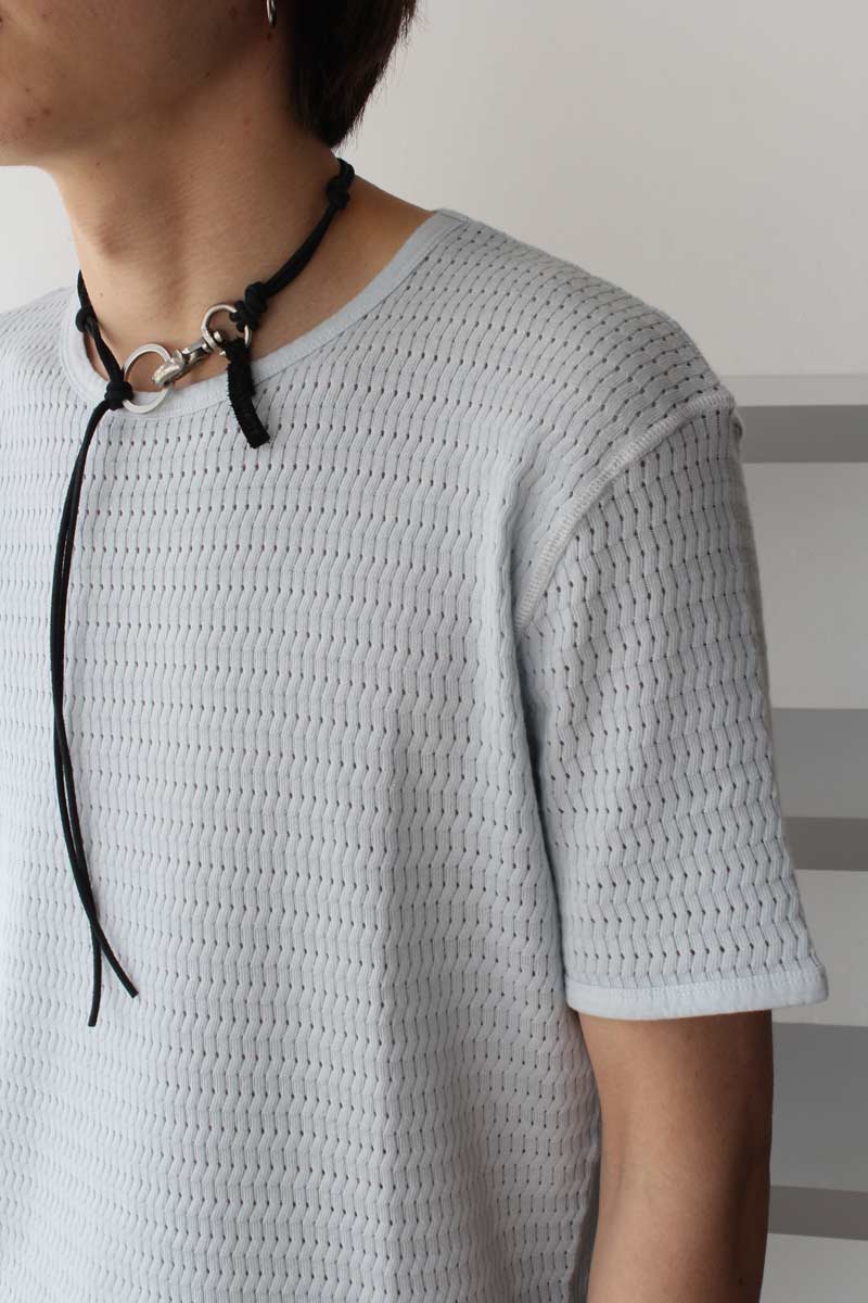TANKER T-SHIRT / SONIC BLUE SPORT CROCHET [30%OFF]