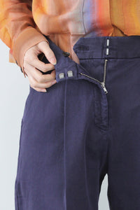 MARKET COTTON TWILL TROUSERS / NAVY [30%OFF]