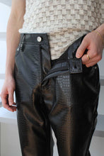 Load image into Gallery viewer, LONDRE TROUSER / BLACK CROCO [20%OFF]