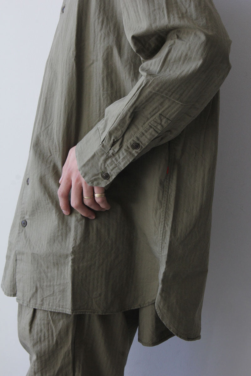 HAMNET SHIRT -WAXY / KHAKI [50% 할인]