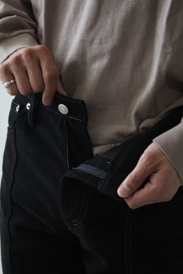 BONANZA TROUSER  / BLACK CONTRAST [70%OFF]
