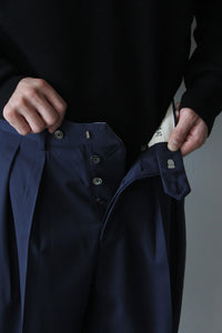 OPTIM WOOL GABARDINE WIDE / NAVY [金沢店]
