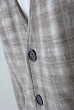 Load image into Gallery viewer, CARDIGAN / GREY DISINTEGRATION CHECK [30%OFF]