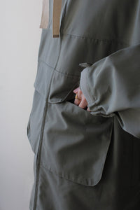 HIGH COUNT WEATHER HOODIE JACKET / KHAKI