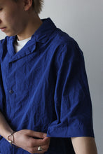 Load image into Gallery viewer, VERGER BIS BOWLING SHIRT - PAPER COTTON / KLEIN BLUE [20%OFF]