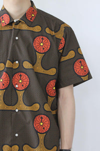VINTAGE CAMP SHIRT / WATCH PATTERN  [STOCK EXCLUSIVE] [50%OFF]