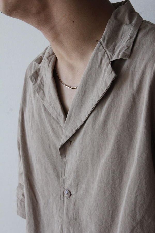 BOWLING SHIRT - PAPER COT / BEIGE [50%OFF]