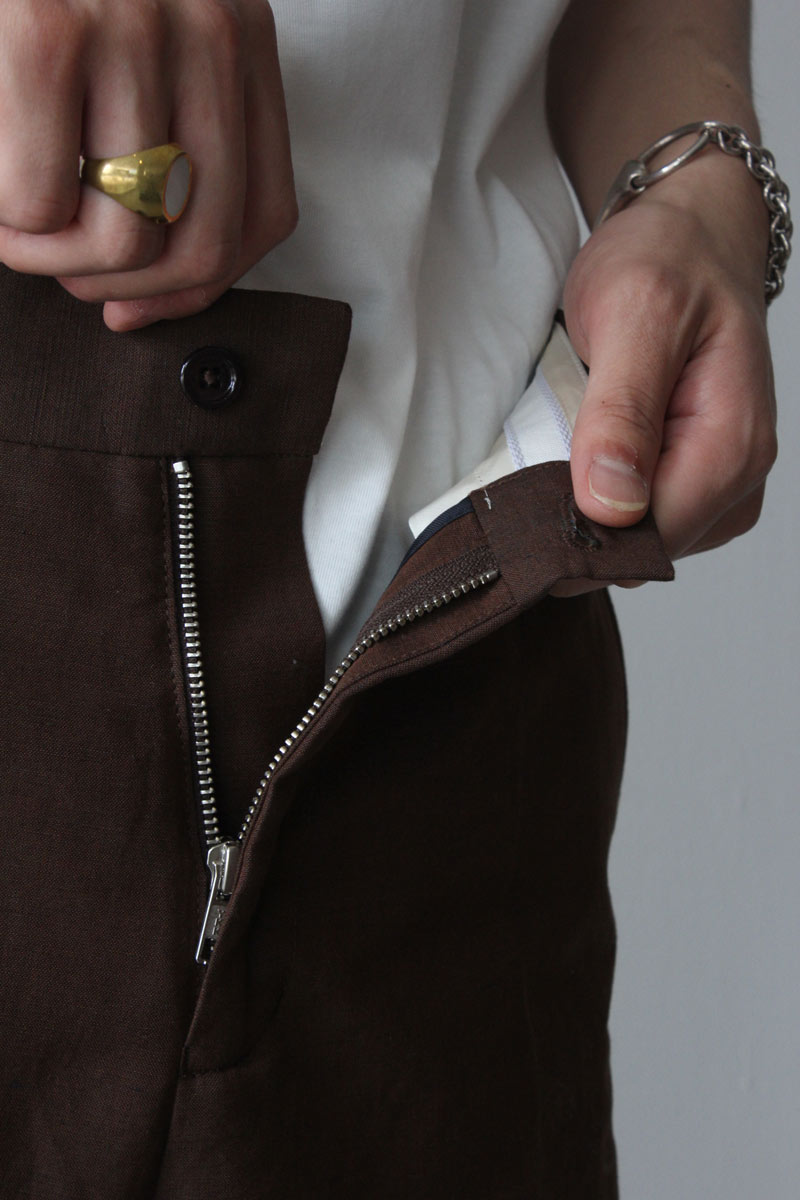 GAP TROUSERS / BROWN [40% OFF]
