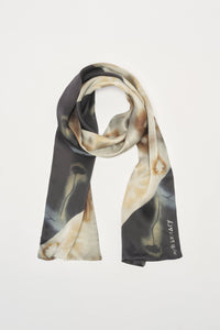 OUR LAGACY | LONG SILK SCARF GUST FLOWER PRINT ロングシルク
