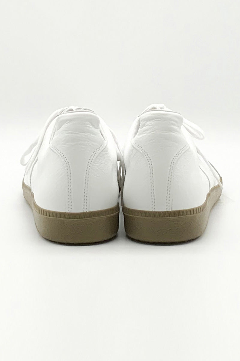 ALL LEATHER GERMAN TRAINER / WHITE