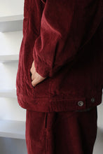 Load image into Gallery viewer, BREAKFAST CLUB RECYCLED COTTON CORD JACKET / BURGUNDY [50%OFF]