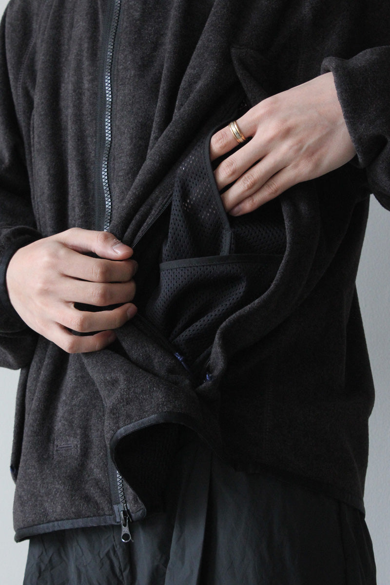 “BIG” COAT &amp; LINER FLEECE JACKET / NAVY/GRAY