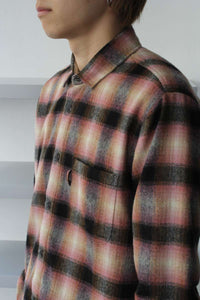 CURTIS WOOL SHADOW CHECK SHIRT  / MULTI