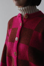 Load image into Gallery viewer, WASS - MOHAIR CARDIGAN / FUCHSIA + CAMEL [30%OFF]